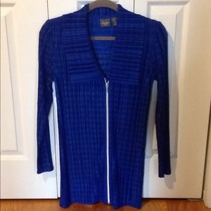 Chicos Travelers Collection Royal Blue Jacket